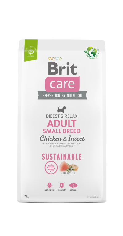 Brit Care Dog Sustainable Insect Adult Small Breed kutyatp