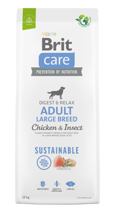 Brit Care Dog Sustainable Insect Adult Large Breed kutyatp