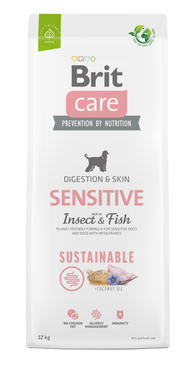 Brit Care Dog Sustainable Insect Sensitive kutyatp (2x12kg)