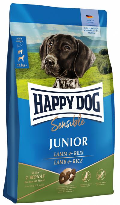 Happy Dog Sensible Junior Lamb & Rice kutyatp (10 kg), happy dog kutyatp