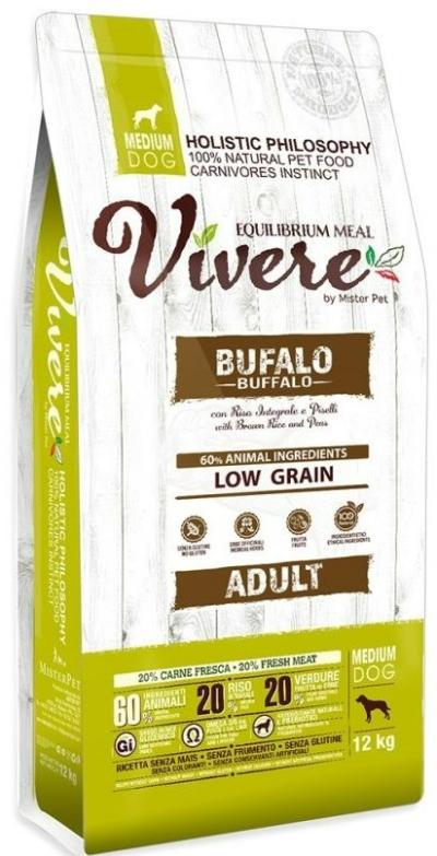 Vivere Low Grain Adult Medium Buffalo kutyatp