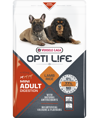 Versele-Laga Opti Life Adult Mini Digestion Lamb kutyatp (2x7,5kg)