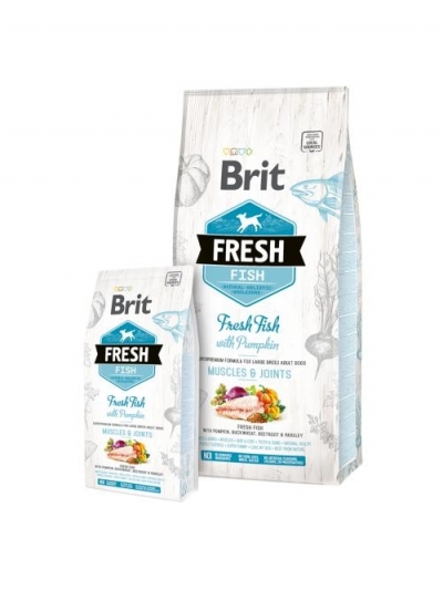 Brit Fresh Fish with Pumpkin Adult Large Muscles & Joints kutyatp