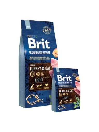 Brit Premium by Nature Adult Light kutyatp (2x15 kg)