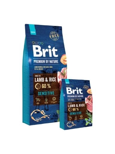 Brit Premium by Nature Adult Sensitive Lamb kutyatp (2x15 kg)