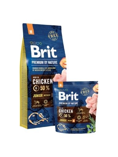 Brit Premium by Nature Junior Medium kutyatp (2x15 kg)
