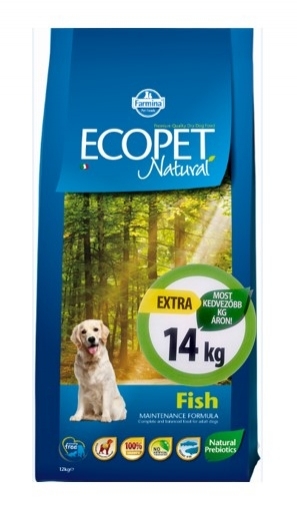 Ecopet Natural Fish Medium kutyatp (2x14kg)
