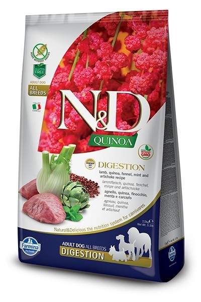 N&D Quinoa Digestion Lamb kutyatp (2x7 kg)