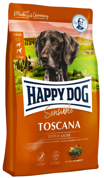 Happy Dog Supreme Sensible Toscana tp kutynak (12,5 kg)