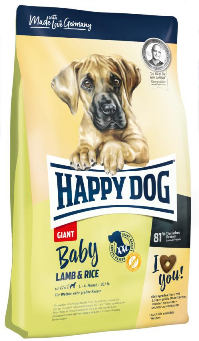 Happy Dog Supreme Baby Giant Lamb & Rice kutyatp, happy dog kutyatp