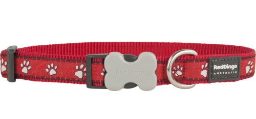 Red Dingo Design Desert Paw piros kutyanyakrv  (25 mm x 41-63 cm )