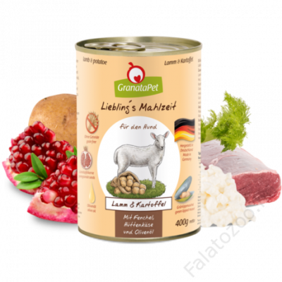 GranataPet Liebling´s Mahlzeit bárány és burgonya kutyakonzerv (6x400gramm)