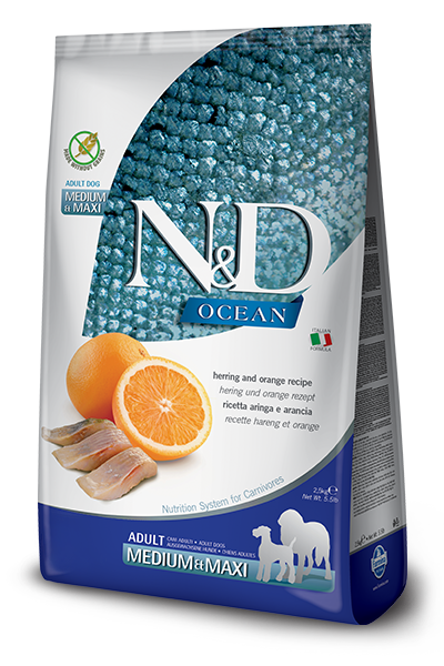 N&D Dog Ocean Herring, Orange Adult M/M kutyatáp