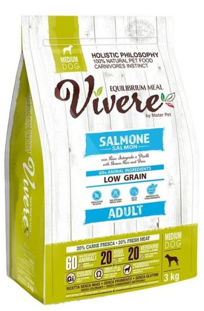 Vivere Low Grain Adult Medium Salmon kutyatp