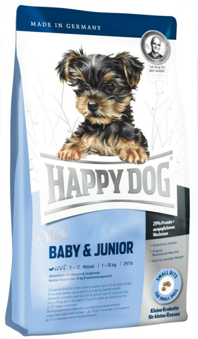 Happy Dog Supreme Mini Baby, Junior kutyatáp, happy dog kutyatáp