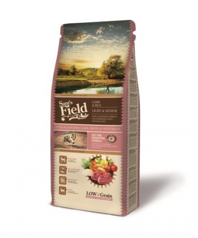 Sam's Field Light & Senior Lamb & Rice kutyatp (2x13 kg)