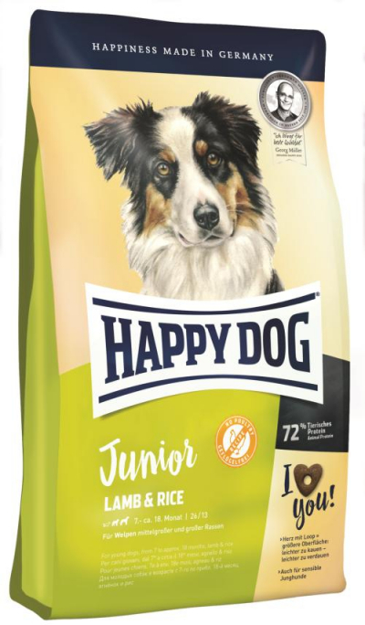 Happy Dog Supreme Junior Lamb & Rice kutyatáp (10 kg), happy dog kutyatáp
