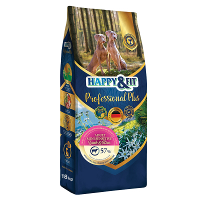 Happy & Fit Professional Plus Adult Mini Sensitive Lamb&Rice kutyatp (2x18 kg)