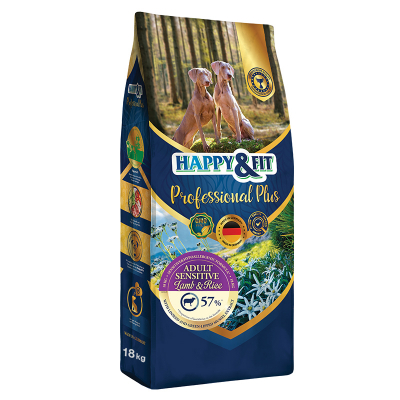 Happy & Fit Professional Plus Adult Sensitive Lamb&Rice kutyatp (2x18 kg)