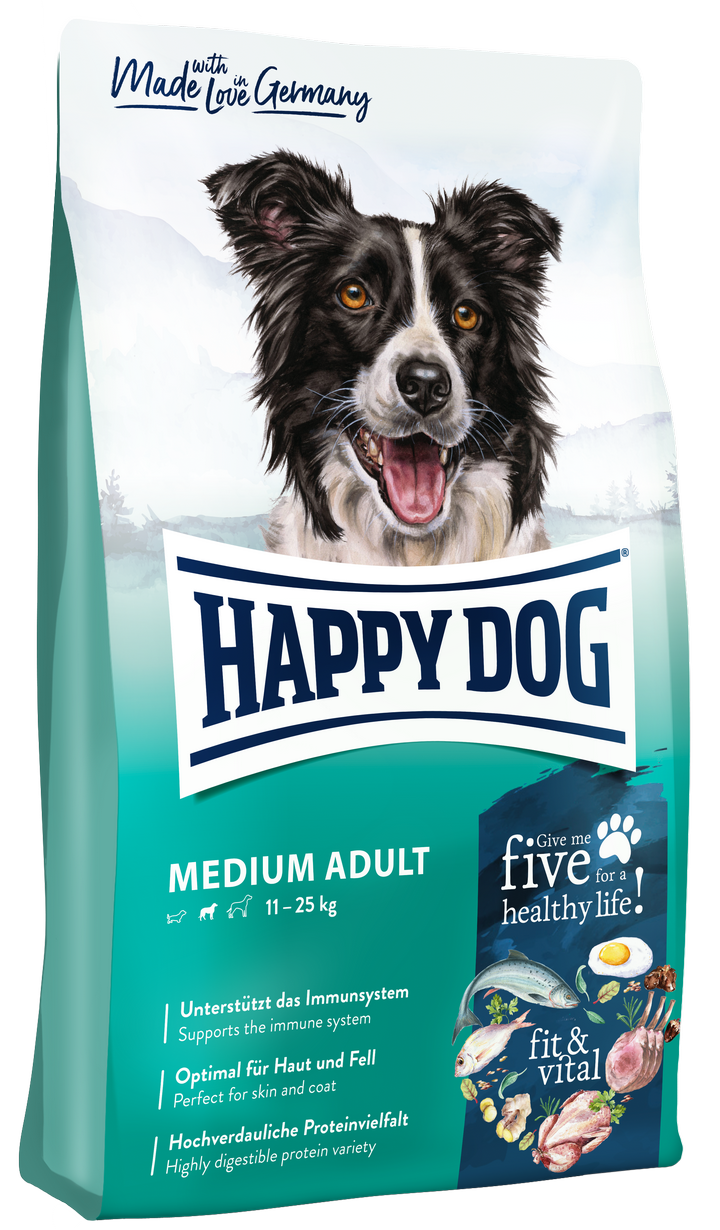 Happy Dog Fit and Vital Medium Adult táp kutyának (12 kg)