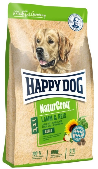 Happy Dog NaturCroq Lamm and Reis táp kutyáknak (2x15 kg)