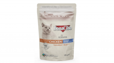 Bonacibo pouch wet kitten cat food chicken