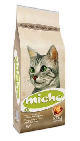 Micho Cat csirke, szardella, rák, rizs macskatáp (15 kg)
