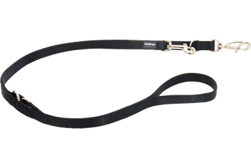 Red Dingo Classic fekete multifunkciós póráz kutyának  (25 mm x 2,0 m)