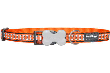 Red Dingo fényvisszaverő nyakörv kutyának narancs, Fényvisszaverő nyakörv kutyának, kutya nyakörv több méretben