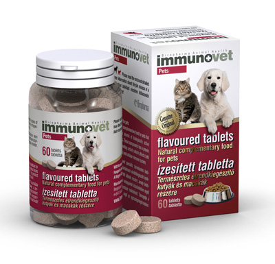 Immunovet Pets immunerősítő tabletta, immunerősítő, speciális táplálékkiegészítő kutyának