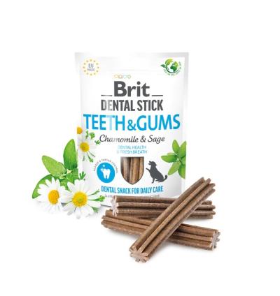 Brit Dental Stick Teeth & Gums with Chamomile & Sage jutalomfalat
